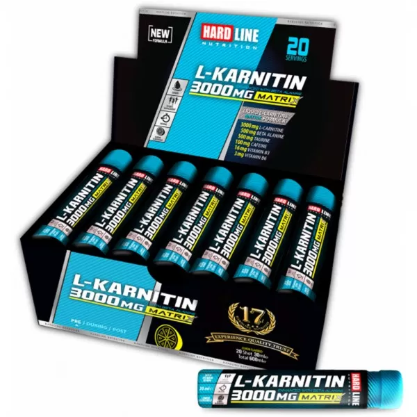 Hardline L-Karnitin Matrix 3000 Mg – 20 Shot